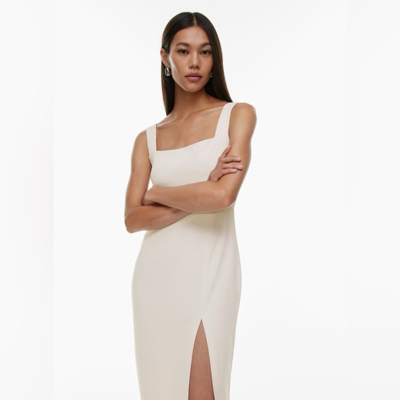 Aritzia 90s Slip Dress Matte Pearl Size 0 - Picture 5 of 7